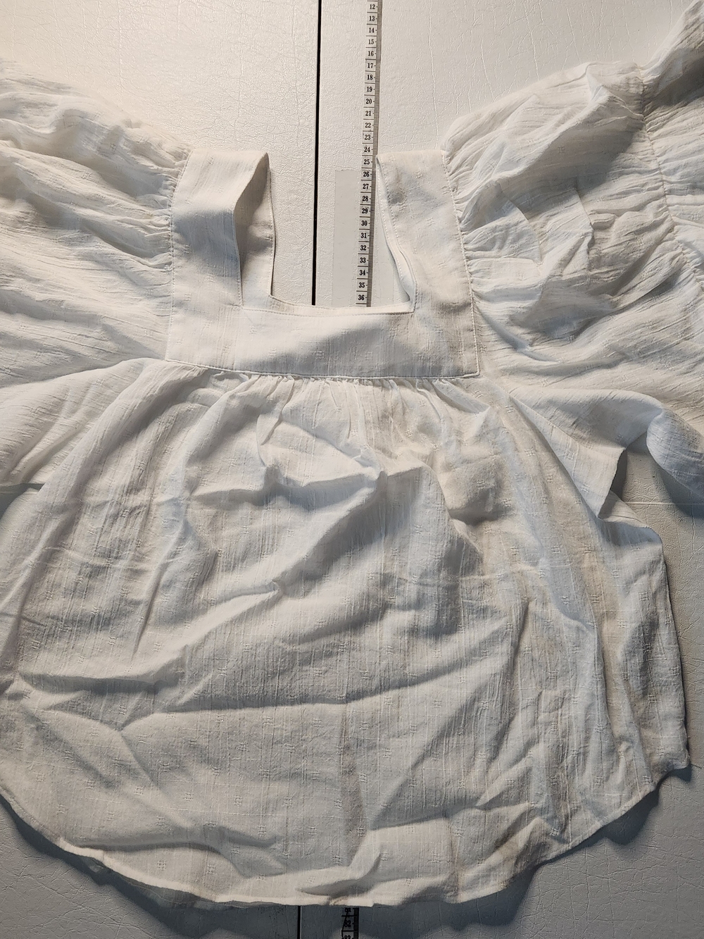 Madewell White Cotton Peasant Blouse